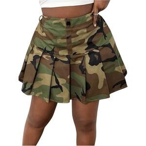 WEAREVER Mini Skirt Womens Camo Stretch Sz 1X